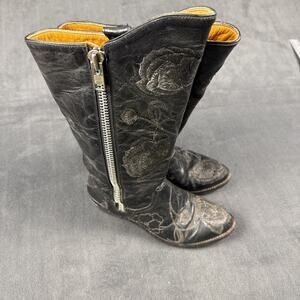 OLD GRINGO WOMENS COWBOY BOOTS EMBROIDERED LEATHER 7.5 B MADE IN MEXICO